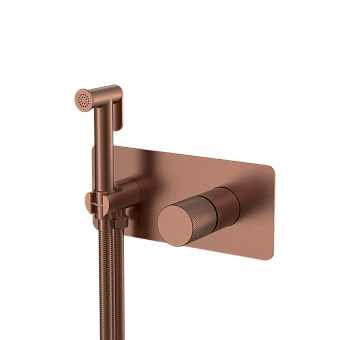 Смеситель гигиенический STICK BRUSHED BRONZE ручка SPIRALE