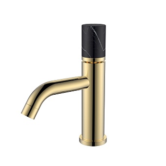 Смеситель STICK для умыв.низ.GOLD MRAMOR BLACK_Комплект