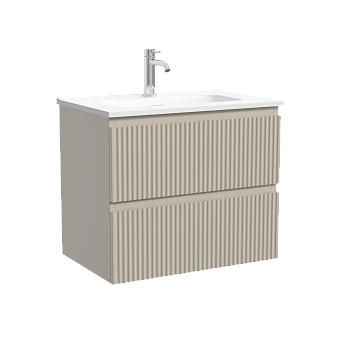 Тумба подвесная SANCOS Snob R 590х390х500, c двумя ящиками оснащенными доводчиками, Beige Soft , арт.SNR60/39CE