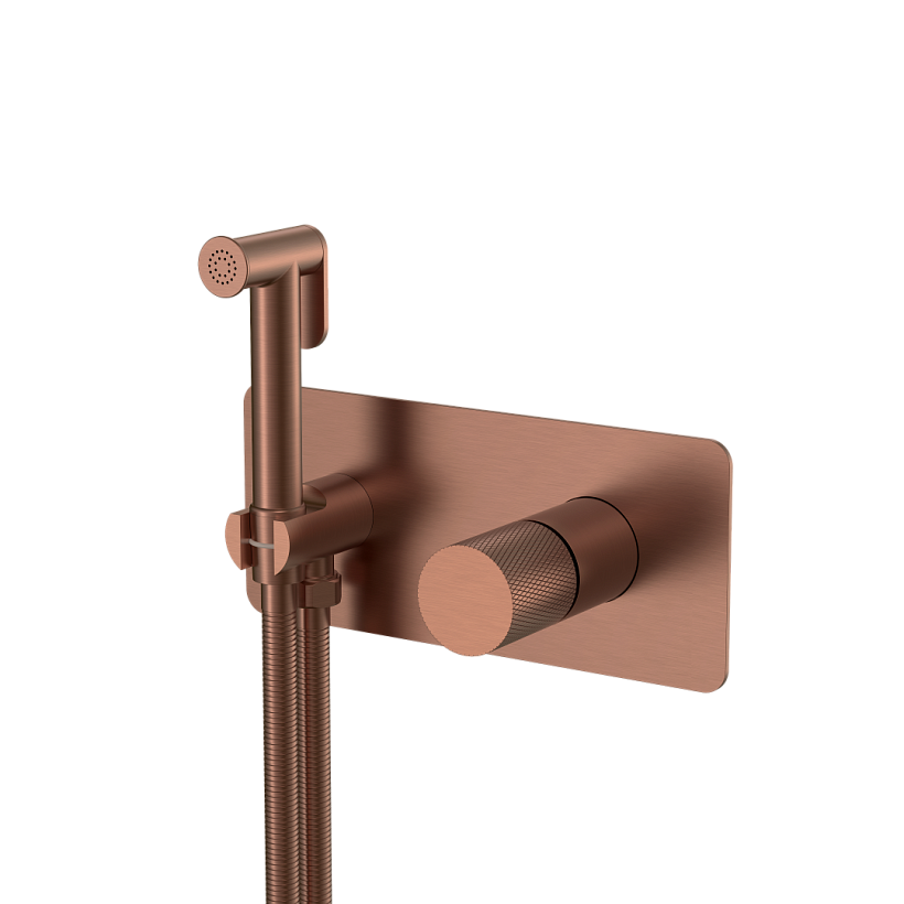 Смеситель гигиенический STICK BRUSHED BRONZE ручка TOUCH