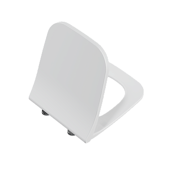 Сиденье для унитаза VitrA Shift (Шифт) 191-003-009 квадратное с закруглениями белое дюропласт с микролифтом