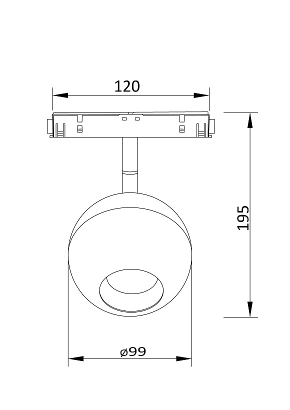 Трековый светильник Maytoni Technical TR028-2-15W3K-W
