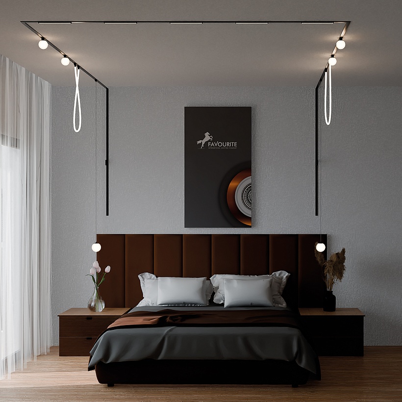 4156-1U, потолочный светильник, D100xH120, LEDx6W, 42V, угол рассеивания: 120°, 370LM, 3000-6000K, IP20, included