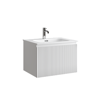 Тумба подвесная SANCOS Snob R 1.0 590х445х406, c одним ящиком оснащенным доводчиками, Bianco , арт. SNR1.060W